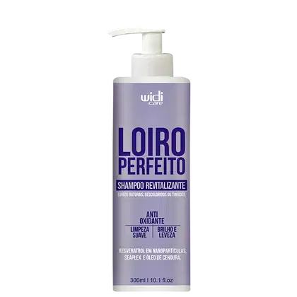 Shampoo Revitalizante Widi Care Loiro Perfeito, 300ml.