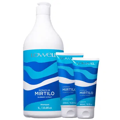 Imagem do produto Kit Lowell Extrato de Mirtilo Trio Mix (3 Produtos)