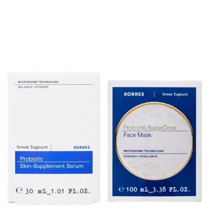 Imagem do produto Kit Korres Greek Yoghurt Probiotic - Tratamento Facial Super Dose (2 Produtos)