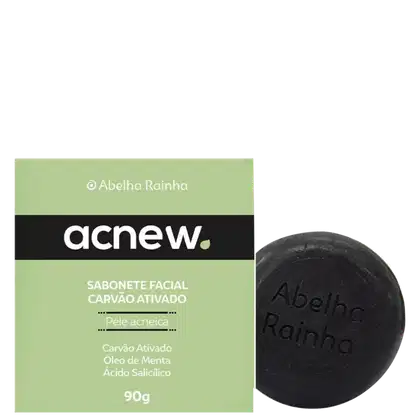 Imagem do produto Sabonete Facial Antiacne Carvão Ativado Contra Espinhas ACNEW Abelha Rainha REF 3555