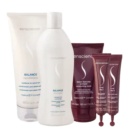 Imagem do produto Kit Senscience Balance Intensif C.P.R. Home Care 150 Ampolas (5 produtos)