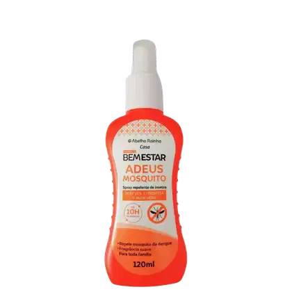 Imagem do produto Repelente Adeus Inseto Mosquito Pernilongo Bem Estar Aloe Vera e Citronela 120ml Abelha Rainha REF 3785