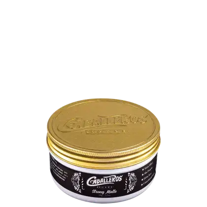 Pomada Modeladora Caballeros Strong Matte. Volumetria de 90g.