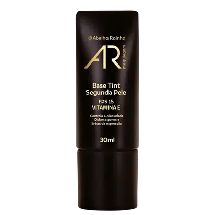 Imagem do produto Base Tint Segunda Pele 30ml Tom Q-1 Bege Claro Quente AR Maquiagem Abelha Rainha REF 4185