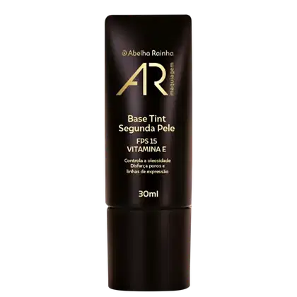 Imagem do produto Base Tint Segunda Pele 30ml Tom N-3 Bege Escuro Neutro AR Maquiagem Abelha Rainha REF 4190