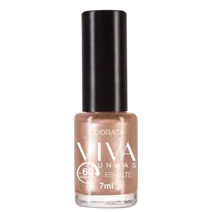 Imagem do produto Esmalte 60 Segundos Ouro Festa Cintilante 7ml Viva Unhas ODORATA REF 2566