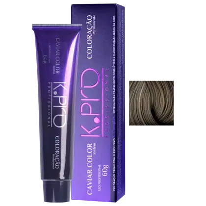Imagem do produto K.Pro Caviar Color 7.1 Louro Médio Acinzentado - Coloração 60g