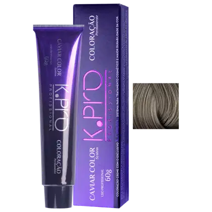 Imagem do produto K.Pro Caviar Color 8.1 Louro Claro Acinzentado - Coloração 60g