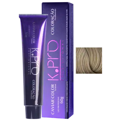 Imagem do produto K.Pro Caviar Color 9.1 Louro Muito Claro Acinzentado - Coloração 60g
