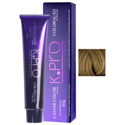 Imagem do produto K.Pro Caviar Color 7.3 Loiro Médio Dourado - Coloração 60g