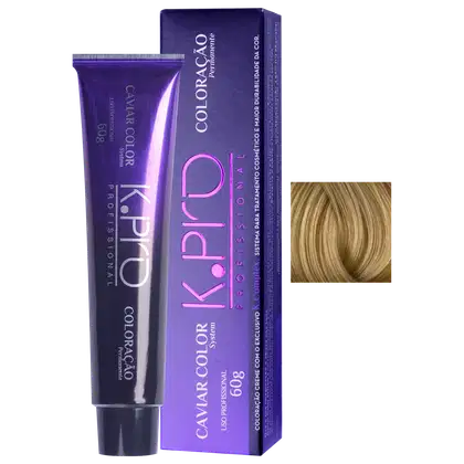 Imagem do produto K.Pro Caviar Color 8.3 Louro Claro Dourado - Coloração 60g