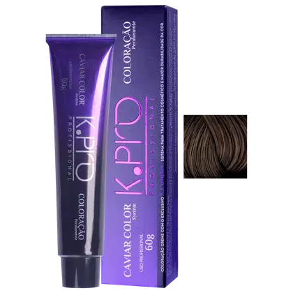 Imagem do produto K.Pro Caviar Color 5.35 Castanho Claro Chocolate - Coloração 60g