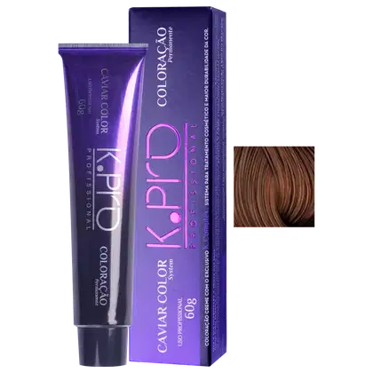 Imagem do produto K.Pro Caviar Color 6.4 Louro Escuro Acobreado - Coloração 60g