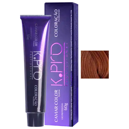Imagem do produto K.Pro Caviar Color 7.4 Louro Médio Acobreado - Coloração 60g