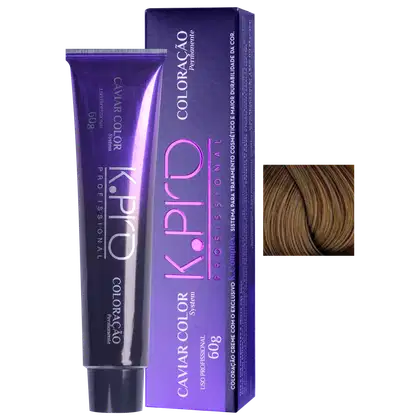 Imagem do produto K.Pro Caviar Color 7.7 Louro Médio Marrom - Coloração 60g
