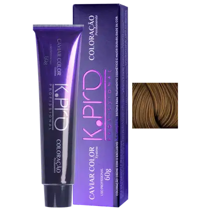 Imagem do produto K.Pro Caviar Color 8.7 Louro Claro Marrom - Coloração 60g
