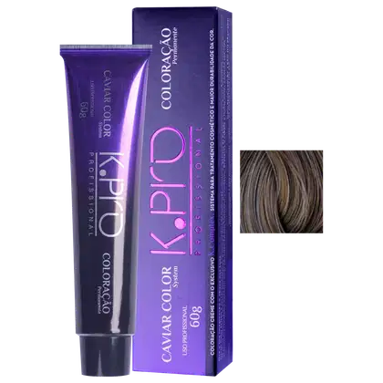 Imagem do produto K.Pro Caviar Color 6.89 Louro Escuro Bege - Coloração 60g