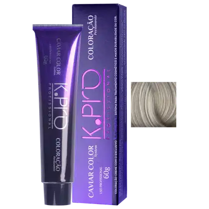 Imagem do produto K.Pro Caviar Color 12.11 Extraclareador Cinza - Coloração 60g