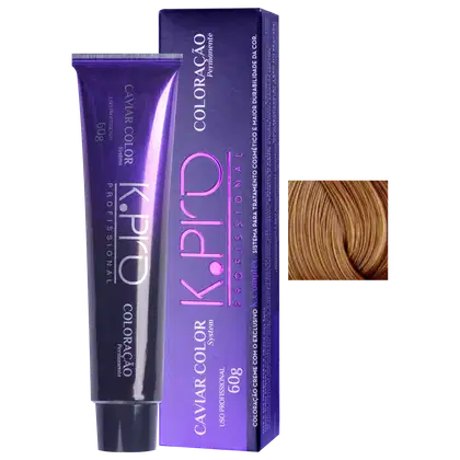 Imagem do produto K.Pro Caviar Color 7.43 Louro Médio Cobre Dourado - Coloração 60g
