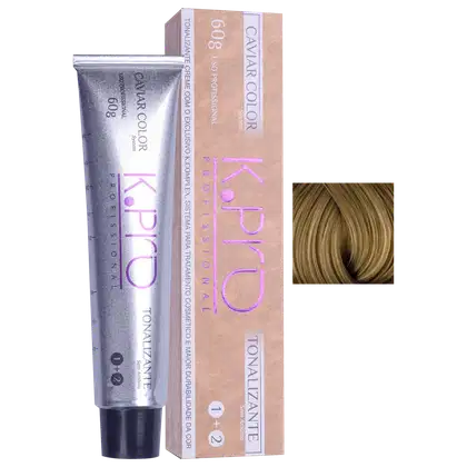 Imagem do produto K.Pro Caviar Color 7.3 Louro Médio Dourado - Coloração Tonalizante 60g