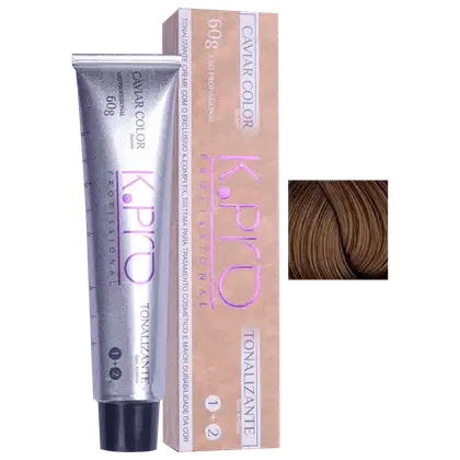 Imagem do produto K.Pro Caviar Color 7.74 Louro Médio Marrom Bronze - Coloração Tonalizante 60g