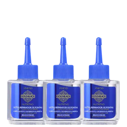 Imagem do produto Kit Amend Gold Black Nutritivo Reparador de Pontas (3 Unidades)