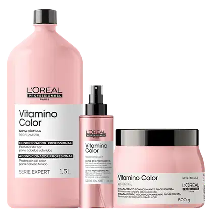 Imagem do produto Kit L'Oréal Professionnel Vitamino Color Trio Condicionante Salão (3 Produtos)