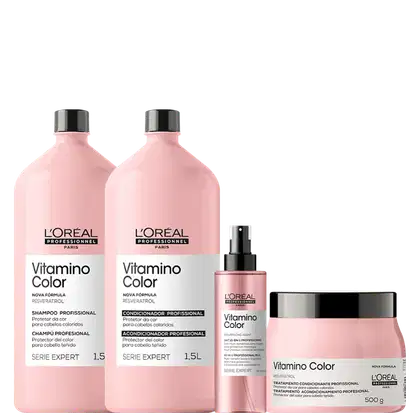 Imagem do produto Kit L'Oréal Professionnel Vitamino Color Resveratrol Quarteto Salão (4 Produtos)