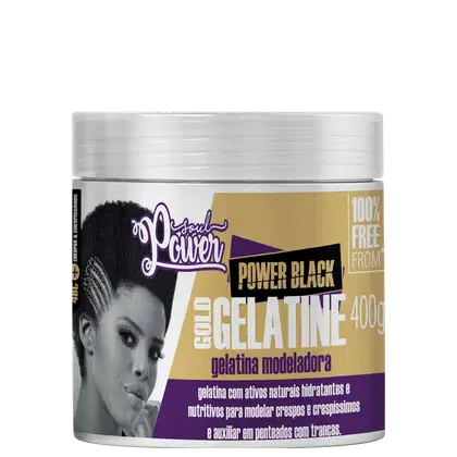 Imagem do produto Soul Power Power Black Gold Gelatine - Gelatina Modeladora 400g