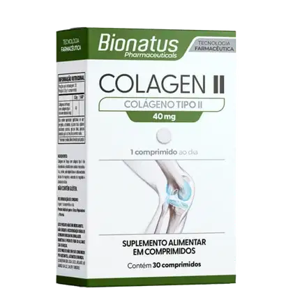 Imagem do produto Suplemento Alimentar Colagen II Bionatus 30 Comprimidos