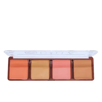 Imagem do produto Paleta de Blush, Iluminador e Contorno Nude Dalla