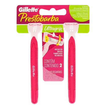 Imagem do produto Gillette Prestobarba Ultragrip - Aparelho Depilatório (2 Unidades)
