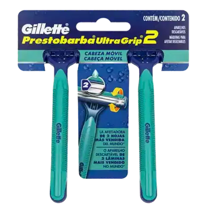 Imagem do produto Gillette Prestobarba Ultragrip 2 - Aparelho de Barbear (2 Unidades)