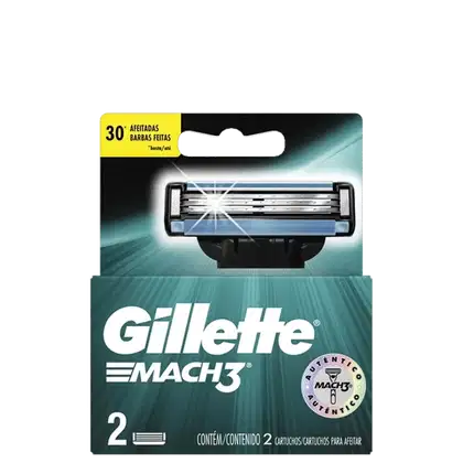 Imagem do produto Gillette Mach3 - Carga para Aparelho de Barbear (2 Unidades)