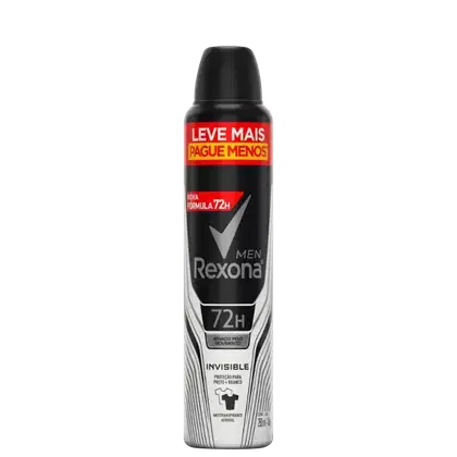 Imagem do produto Rexona Men 72h Invisible - Desodorante Aerossol Masculino 250ml
