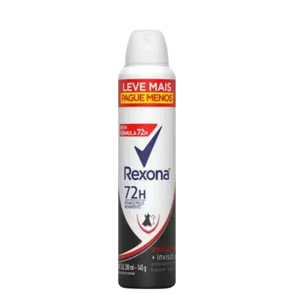 Imagem do produto Rexona Invisible Antibacterial 72h - Desodorante Aerosol 250ml