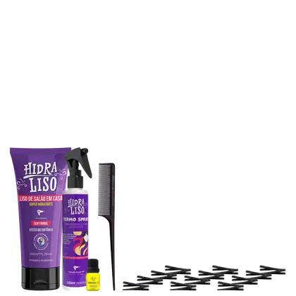 Imagem do produto Hidraliso Alisante De Chuveiro 200ml +Protetor Termico 120ml