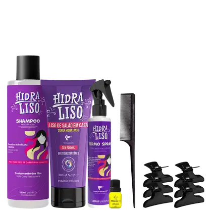 Imagem do produto Kit Hidraliso Alisante De Chuveiro Shampoo + Spray Capilar