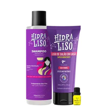 Imagem do produto Selagem Hidra Liso Progressiva Orgânica 200 Shamapoo 250 Ml