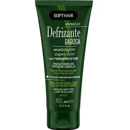Imagem do produto Soft Hair Babosa - Mousse Defrizante 400ml