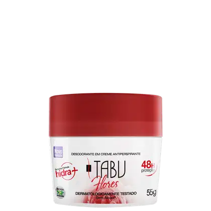 Imagem do produto Tabu Flores  - Desodorante Antitranspirante em Creme 55g