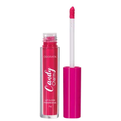 Imagem do produto Gloss Labial De Framboesa Não Pegajoso Livre de Parabenos 3g Candy Charm Odorata REF 2696