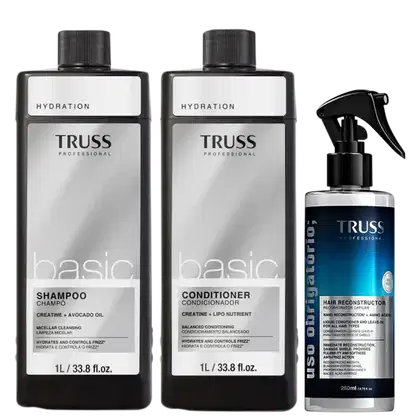 Kit TRUSS Basic + Uso Obrigatório Trio, 3 produtos.
