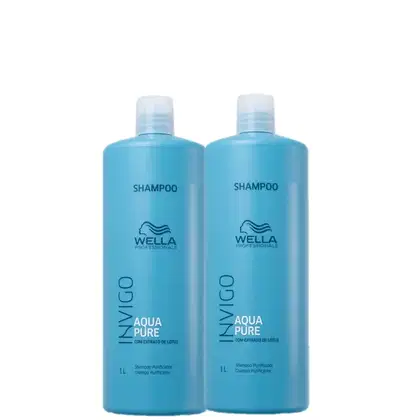 Imagem do produto Kit Wella Professionals Invigo Aqua Pure - Shampoo Antirresíduos 2x1L
