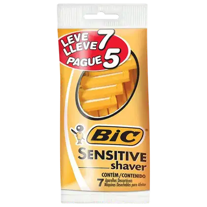 Imagem do produto BIC Sensitive Shaver - Aparelho de Barbear (7 Unidades)