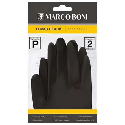 Imagem do produto Marco Boni Black Profissional Tam. P - Luva Látex (1 Par)
