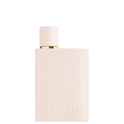 O produto apresentado é um frasco de perfume da marca Burberry.  A embalagem tem um acabamento liso e elegante, com uma cor predominantemente clara. Não é possível identificar qualquer outra informação ou detalhes adicionais sobre o produto nesta imagem.