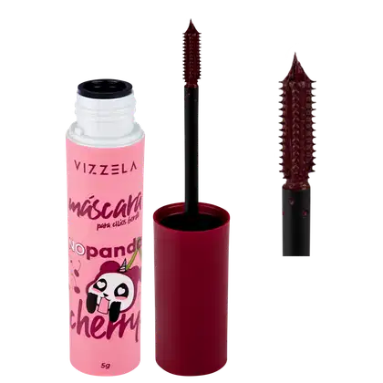 Imagem do produto Vizzela Cosméticos No Panda Cherry Bordô - Máscara para Cílios 5g