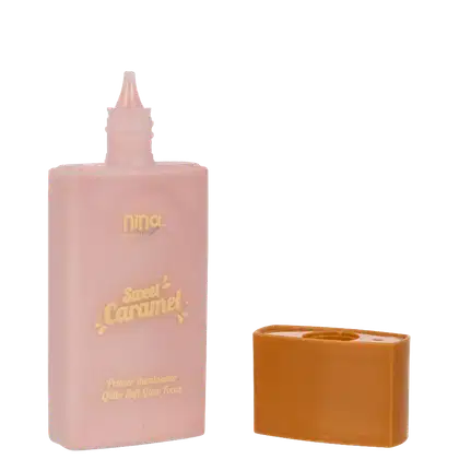 Imagem do produto PRIMER ILUMINADOR SWEET CARAMEL - CARAMELO ROSÊ - NINA MAKEUP