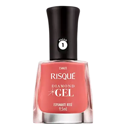 Imagem do produto Risqué Diamond Gel Espumante Rose - Esmalte Cremoso 9,5ml